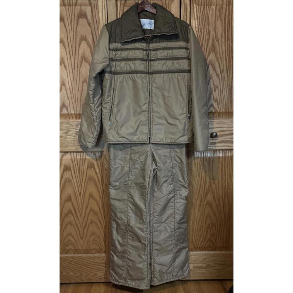 Swing West Ski Suit Snowsuit Vtg 60s 70s Coat Snow Bib Pants Apres Large